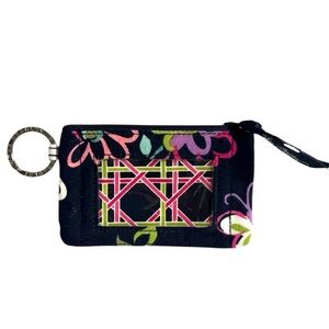 Vera Bradley Zip ID Case – Floral‎ Navy Pattern